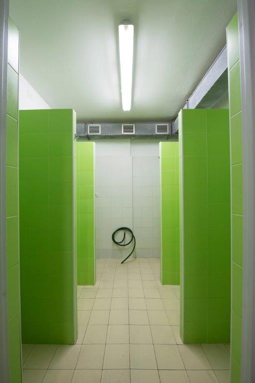 Docce individuali nello spogliatoio — Physical Center, Siena